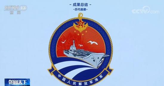 央视网消息:昨天(7日),中国首艘国产航空母舰山东舰舰徽舰标设计理念
