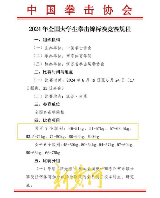 小許代表學校報名參加46-51kg級別的比賽
