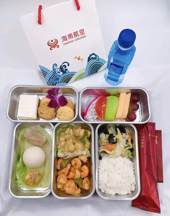 海南航空海口出港航班公事舱正餐