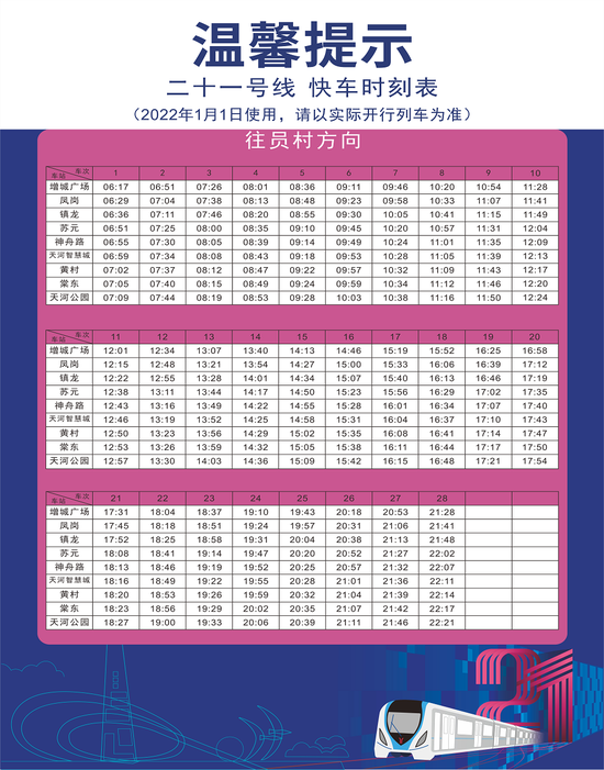 广州地铁最新提醒:十四号线和二十一号线有调整!收藏