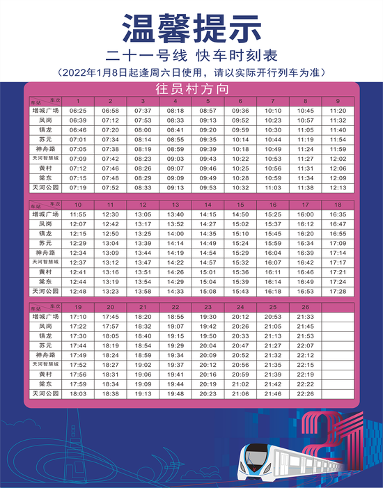 广州地铁最新提醒:十四号线和二十一号线有调整!收藏