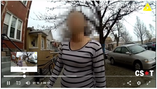 一名懷孕的20多歲華裔女子稱先生揚言拿刀要殺她之後再自殺。（警方視頻截圖）