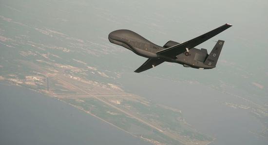 美国无人机在俄边境侦察11小时。（图源：俄罗斯卫星通讯社）