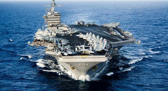美国在地中海同时部署两个航母战斗群。（图源：俄罗斯卫星通讯社）