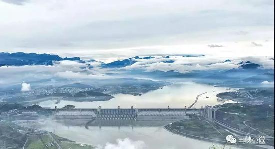 ▲三峡大坝实景图。
