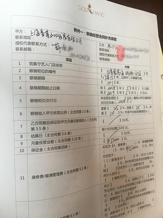 商户与竞集公司签订的合同