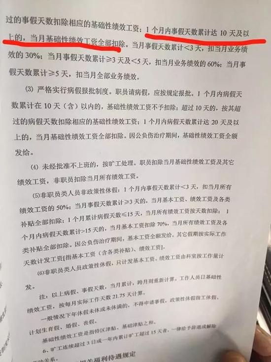 刘先生称,职工代表大会已经通过这份员工奖惩条例了。