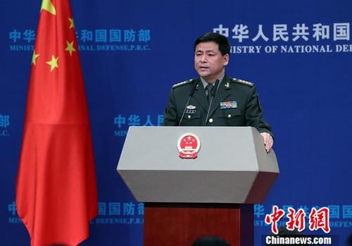 國防部新聞發言人任國強。中新社記者 宋吉河 攝