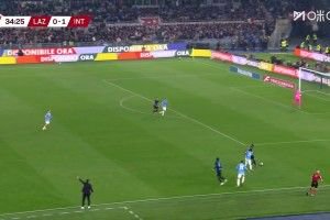 队史意大利杯第十冠！国米2-0拉齐奥 图拉姆破门劳塔罗建功