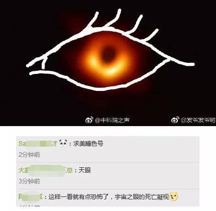 ▲一批网友开始求黑洞的美瞳色号……