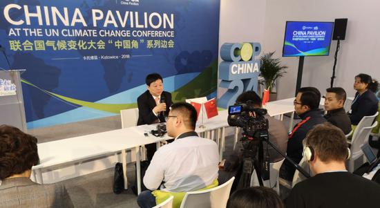 中國生態環境部氣候司司長、中國代表團副團長李高 中新社 陳溯/攝