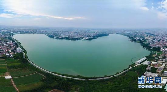 福建向金门供水工程取水地——福建晋江龙湖全景