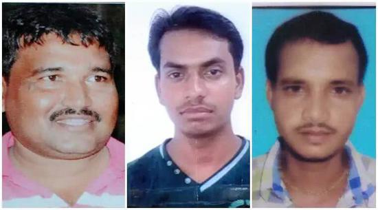 三名在冲突中死亡的人民党成员 图自：《印度快报》