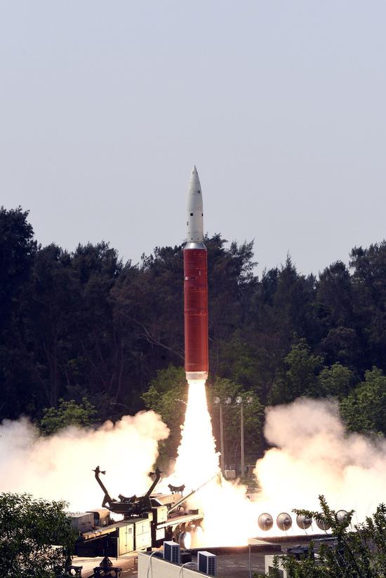 印度进行反卫星导弹试验 图片来源：纽约时报