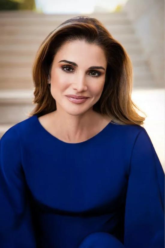 约旦王后拉尼娅。照片由王后办公室提供。