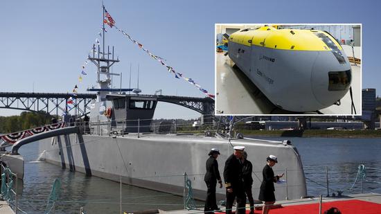 美國海軍正在進行測試的“海上獵人”無人艦船項目