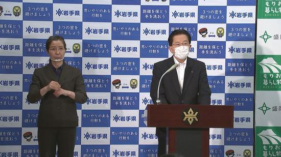 岩手县知事达增拓也(岩手放送)