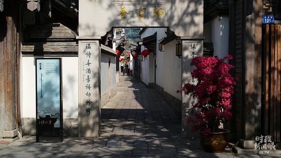 △郎官巷是七巷之一。午后时分,光影斑驳。(总台央视记者彭汉明拍摄)