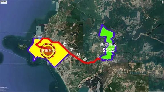 西港区位图(图源/柬埔寨西哈努克港经济特区中文官网)