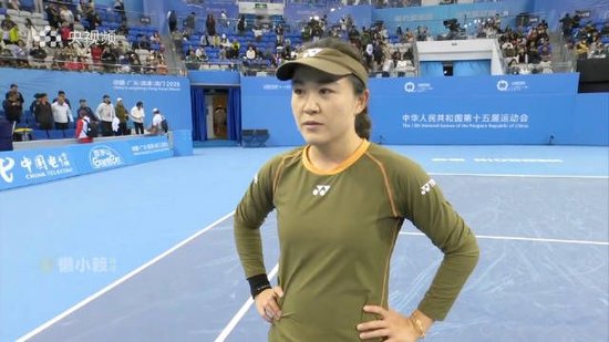 止步半决赛！头号种子王欣瑜0-2朱琳，无缘全运会网球女单决赛