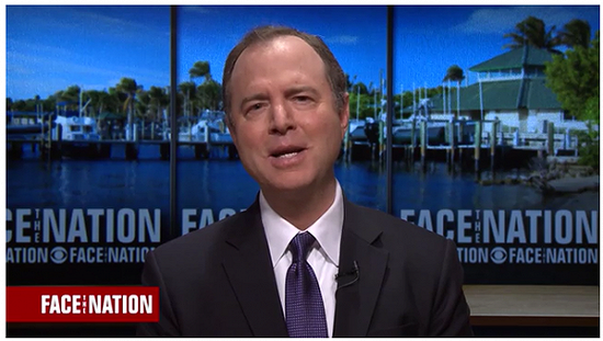 美国众议院情报委员会主席希夫(Adam Schiff)接受CBS采访