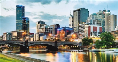 图为澳大利亚墨尔本市景。 (资料图片)