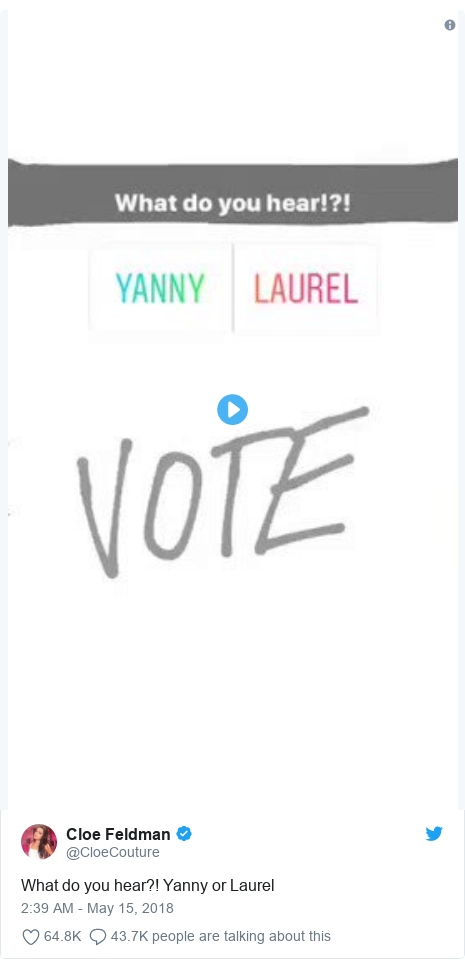 “yanny”党和“laurel”党陷入鏖战