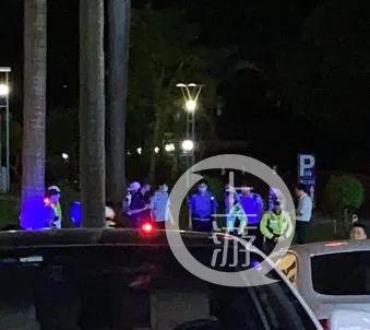 6月11日,岭南股份大楼有人被捅杀身亡后,警方封锁现场。/受访者供图