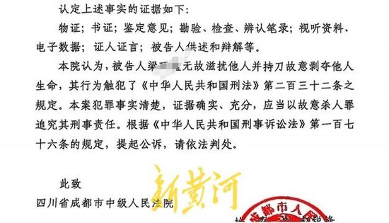 檢方以故意殺人罪提起公訴