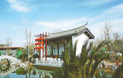 福建园景观。 本报记者 贺 勇摄