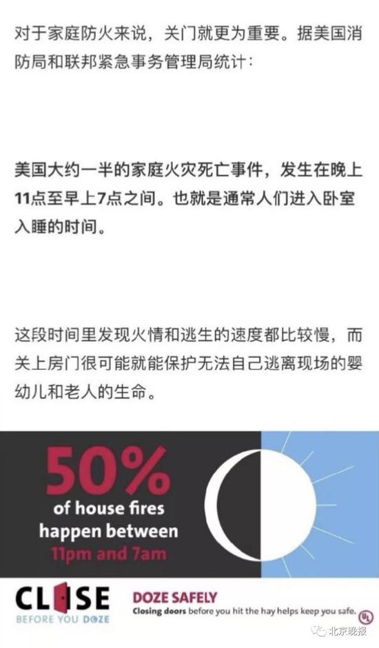 睡觉时关不关卧室门?消防员:这道门隔开的是生死