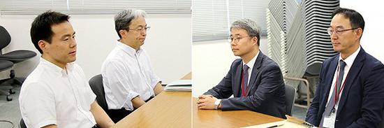 2019年7月12日,日本东京,日韩两国政府举行两国科长级实务会议。图片来源:视觉中国