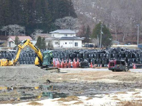 ▲福岛核电站周边无人区