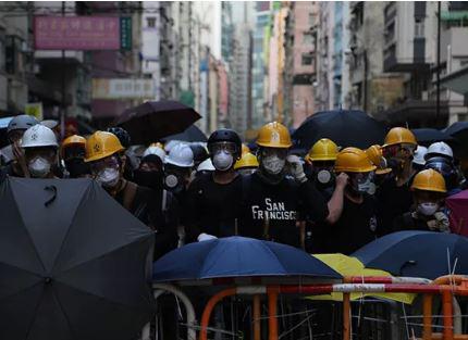 香港示威者(环球时报记者实拍)