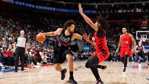 活塞6人上双力克开拓者 CC29+9 阿夫迪亚35+9+7 格兰特29+6