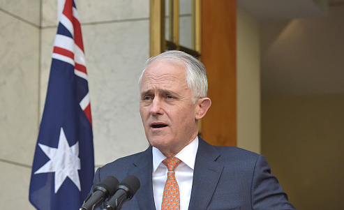 24日，特恩布尔辞去澳大利亚总理（图源：视觉中国）