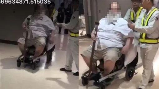  长荣航空董事称该名男乘客此前曾直接在航班座椅上排泄。视频截图