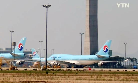 图为大航航空客机。(韩国YTN电视台)