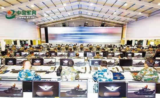 ▲图为陆军战役首长机关“五会”集训主会场(中国军网)