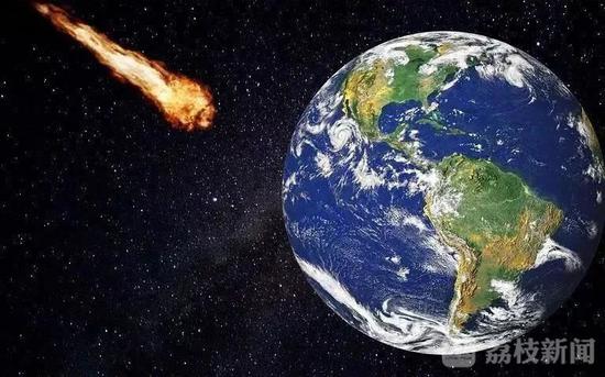 天体撞击地球想象图