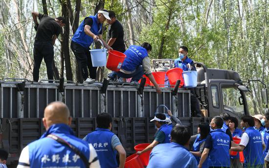 放流资金。新京报记者 王颖 摄