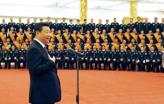 △习近平在北京人民大会堂会见全国公安机关爱民模范集体代表和爱民模范