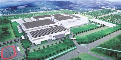 增城第10.5代显示器全生态产业园区一期效果图。广报全媒体记者骆昌威摄