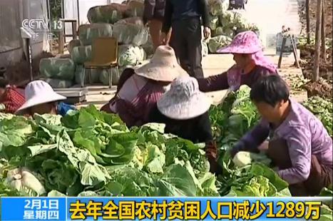 2017年全国农村贫困人口减少1289万|贫困人口