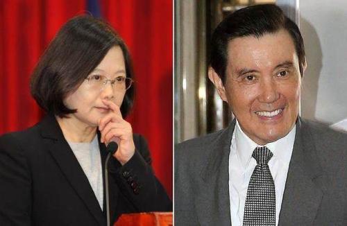 从民调数字上看,蔡拖累民进党选情的杀伤力,远远超过马英九。(图片来源:台湾《中时电子报》)