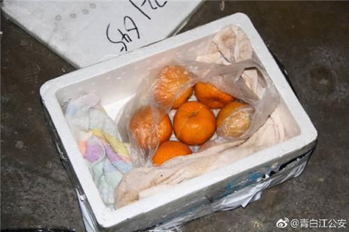中国新闻网:男子橘子缝塞毒品被识破：7个橘子快递去海南(图)