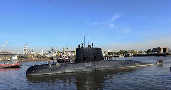  2017年11月失踪的“圣胡安”号潜艇。