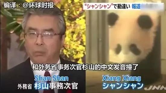 ▲“杉山”和香香 截图自环球时报视频