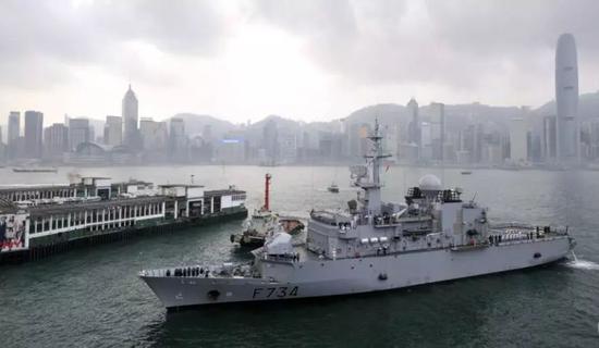 ▲访问香港的法国护卫舰“葡月”号