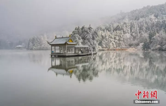 今年2月，江西庐州初雪。来源：中新网